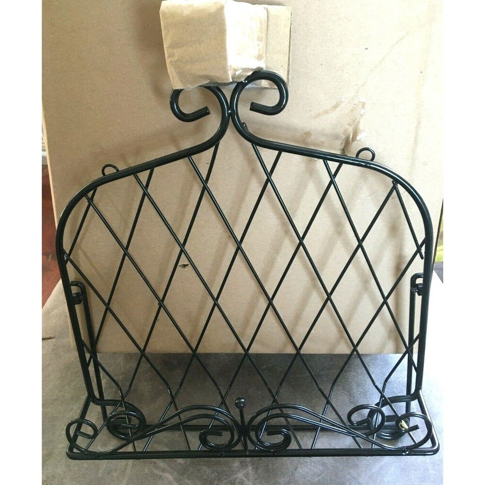 Cookbook Holder / Stand Wrought Iron Black NIB
